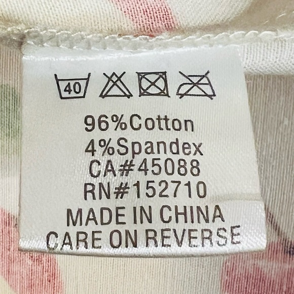 Miss Lulo Mini Retro Floral Apples Dress Size XS 96% Cotton 4% Spandex Preowned - Picture 14 of 16